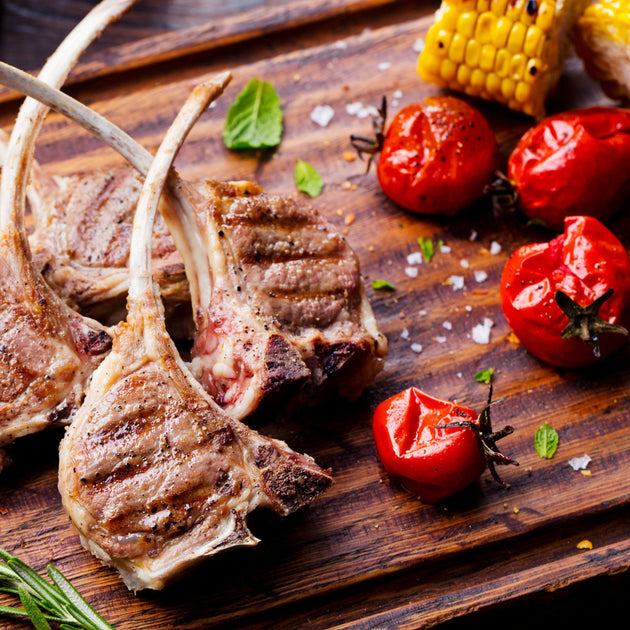 Grilled Lamb Chops with a Honey Lemon Mint Marinade - Hey Grill, Hey