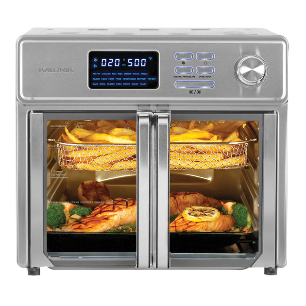 Air Fryer 12 QT 1700W Large Capacity Oilless Hot Air Fryers Oven Healthy  Cooker with 10 Presets, Visible Cooking Window, LCD Touch Screen, 6  Dishwasher Safe Accessories Included Recipe 