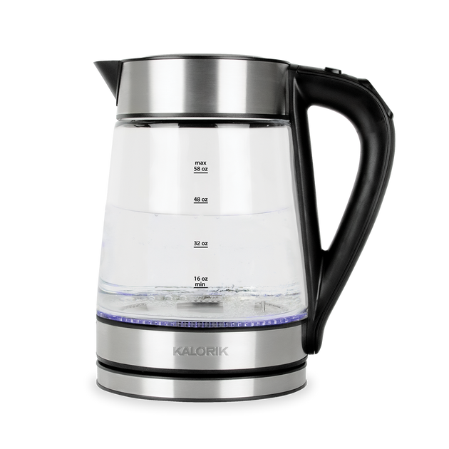  BELLA 1.5 Liter Electric Ceramic Tea Kettle with Boil Dry  Protection & Detachable Swivel Base, Silver Foil: Home & Kitchen