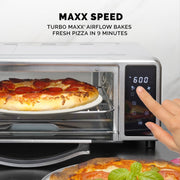 Kalorik MAXX 600°F Pizza Air Fryer Oven with Stone, in Stainless Steel