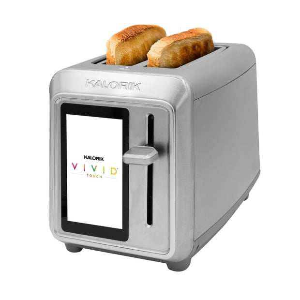 Kalorik VIVID 2 - slice TFT Toaster with Touchscreen, in Stainless Steel