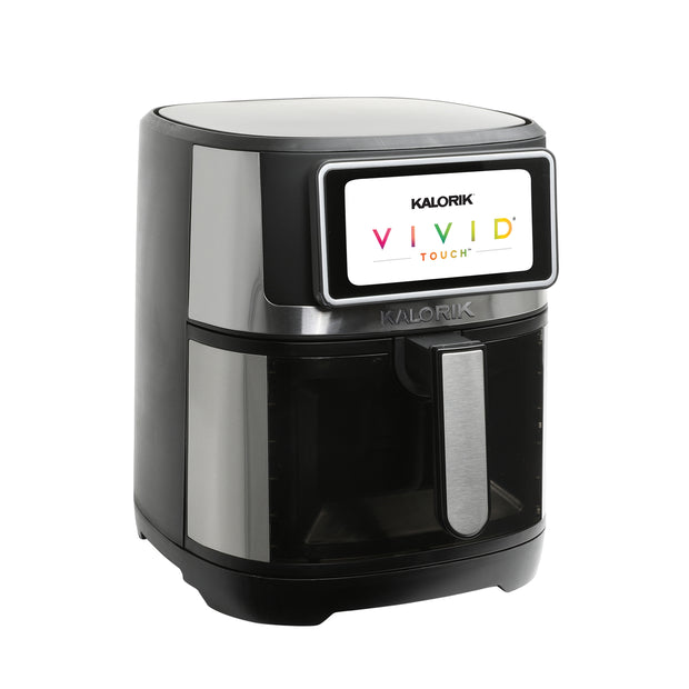 Kalorik  VIVID TOUCH 7 Quart High-Resolution Touchscreen Air Fryer with Window, in Stainless-Steel