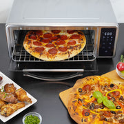 Kalorik MAXX 600°F Pizza Air Fryer Oven with Stone, in Stainless Steel