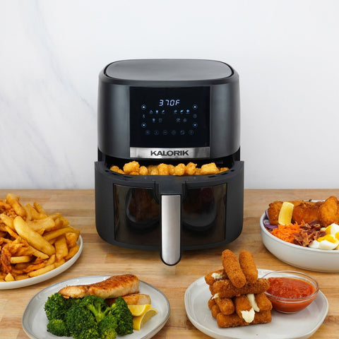 See the Difference w/Kalorik® NEW! 5Qt Touchscreen Air Fryer w/Window