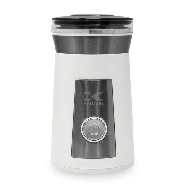 Kalorik® Coffee and Spice Grinder, White and Stainless Steel