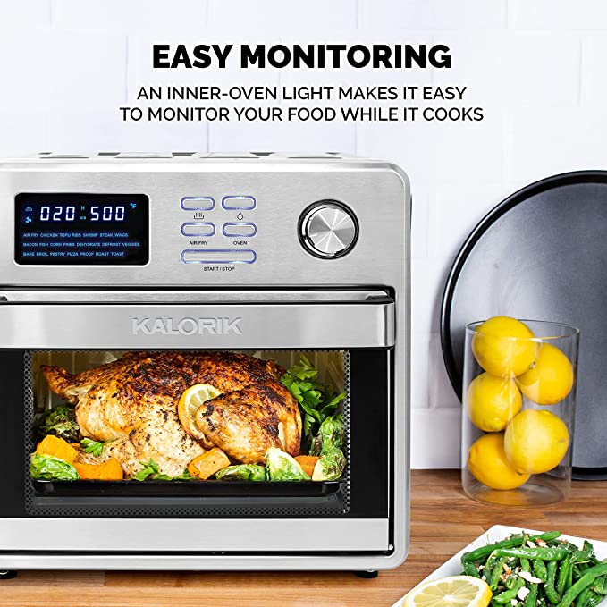 Kalorik Maxx 16 qt. Digital Air Fryer Oven Stainless Steel