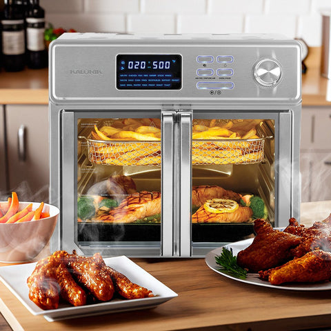 8-in-1 Convection Air Fryer Toaster Oven with 5 Accessories and Recipe