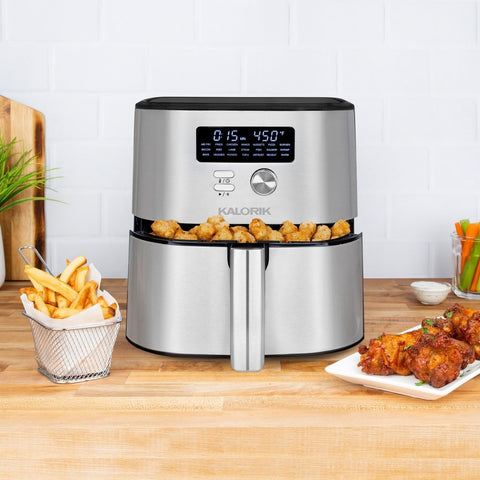 Saki Smart 5-Quart Air Fryer, 7 Cooking Functions, Black
