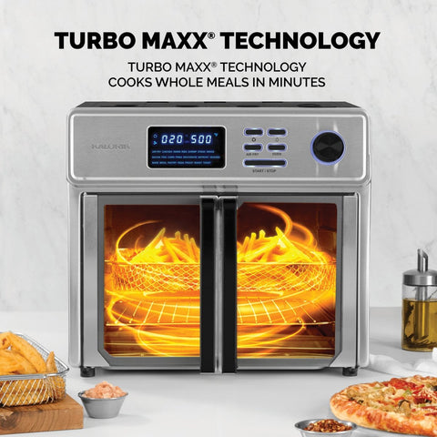 Kalorik MAXX® Plus 6 Quart Digital Air Fryer with LCD, Stainless Steel