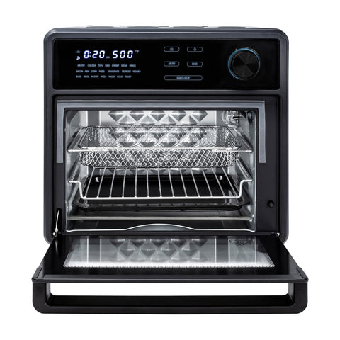 KALORIK Smart Air Fryer Oven 12 Quart Black & Stainless Steel w